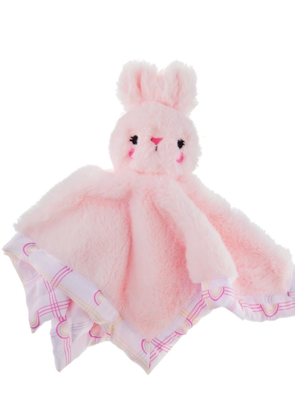 Plush Pink Bunny Security Blanket